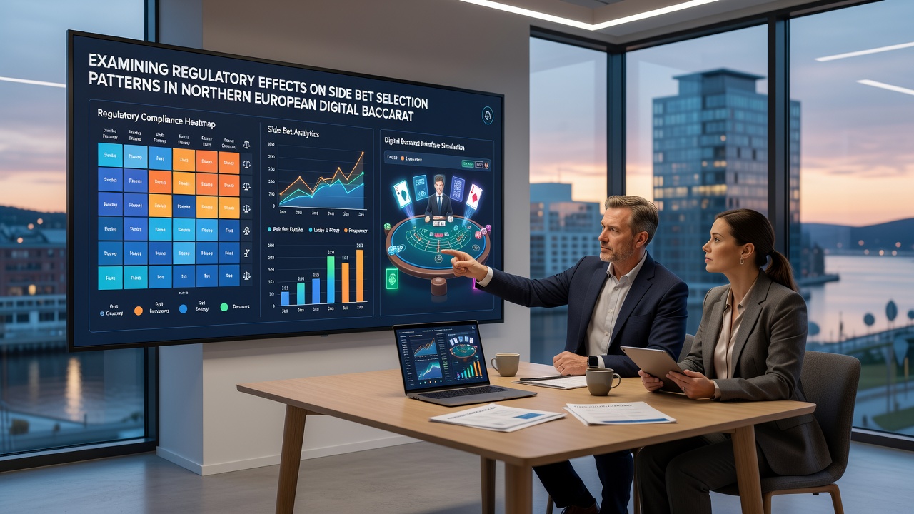 Analytics dashboard displaying side bet frequency trends in regulated Northern European baccarat platforms